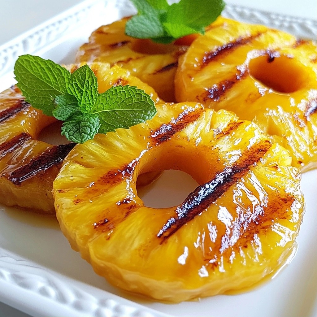 Tangy Quick Side Dish Grilled Pineapple Delight