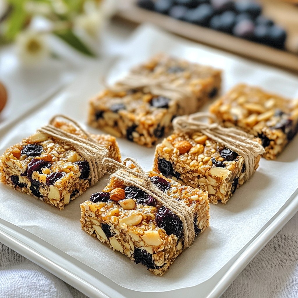 Blueberry Almond Energy Bars Fuel Your Day Well