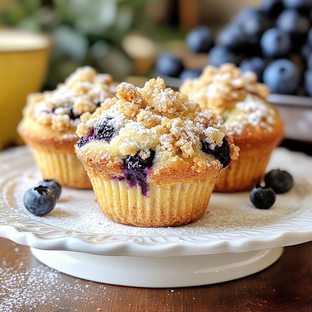 Blueberry Crumble Muffins Tasty and Simple Recipe