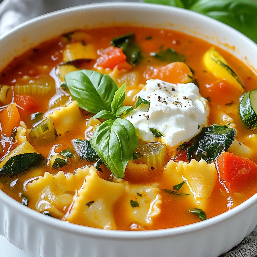 Veggie Packed Lasagna Soup Comforting and Simple Meal