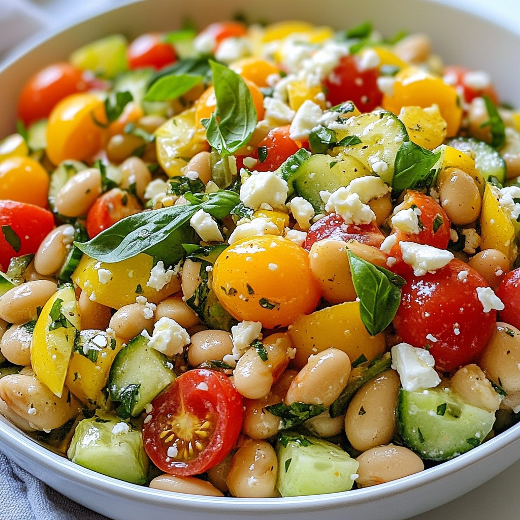 Lemon Basil White Bean Salad Fresh and Flavorful Dish