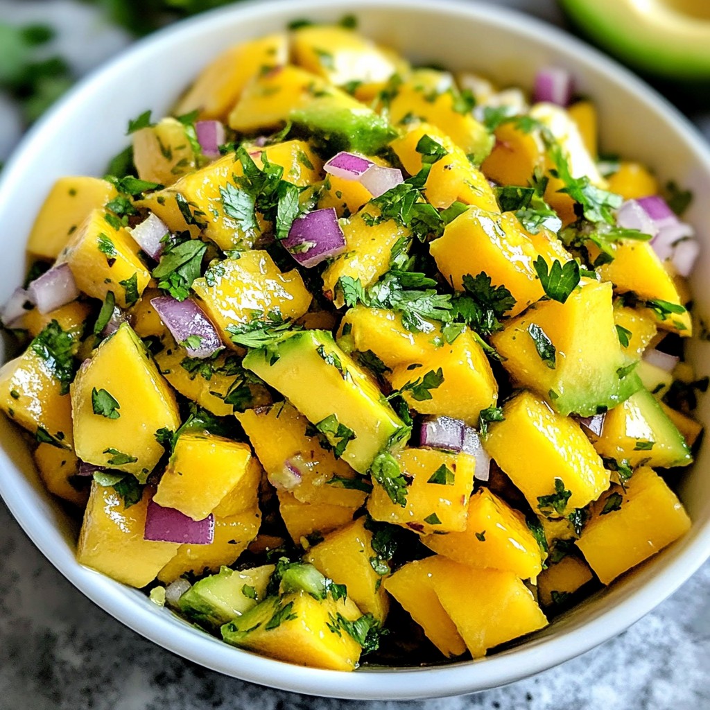 Mango Avocado Salsa Fresh and Flavorful Dip Recipe