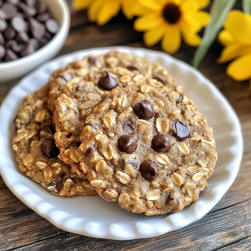 Chocolate Chip Banana Oatmeal Cookies Delightful Treat