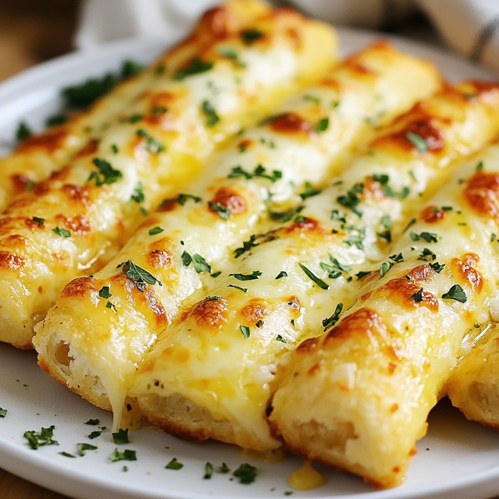 Simple Cheesy Garlic Breadsticks Perfect for Snacking