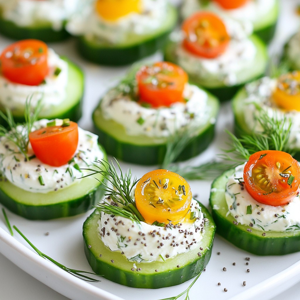 Everything Bagel Cucumber Bites Crunchy and Fresh Treat