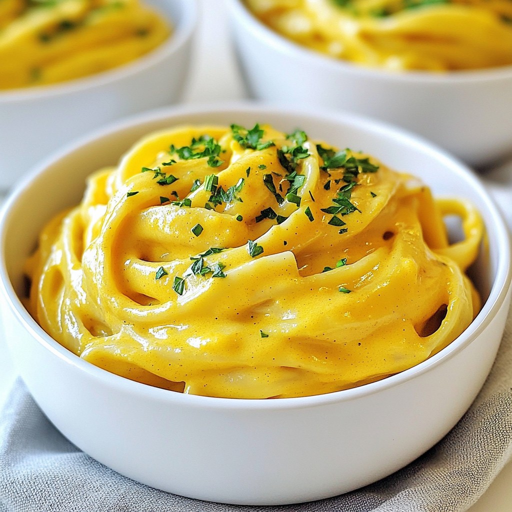 Vegan Pumpkin Alfredo Creamy and Flavorful Dish