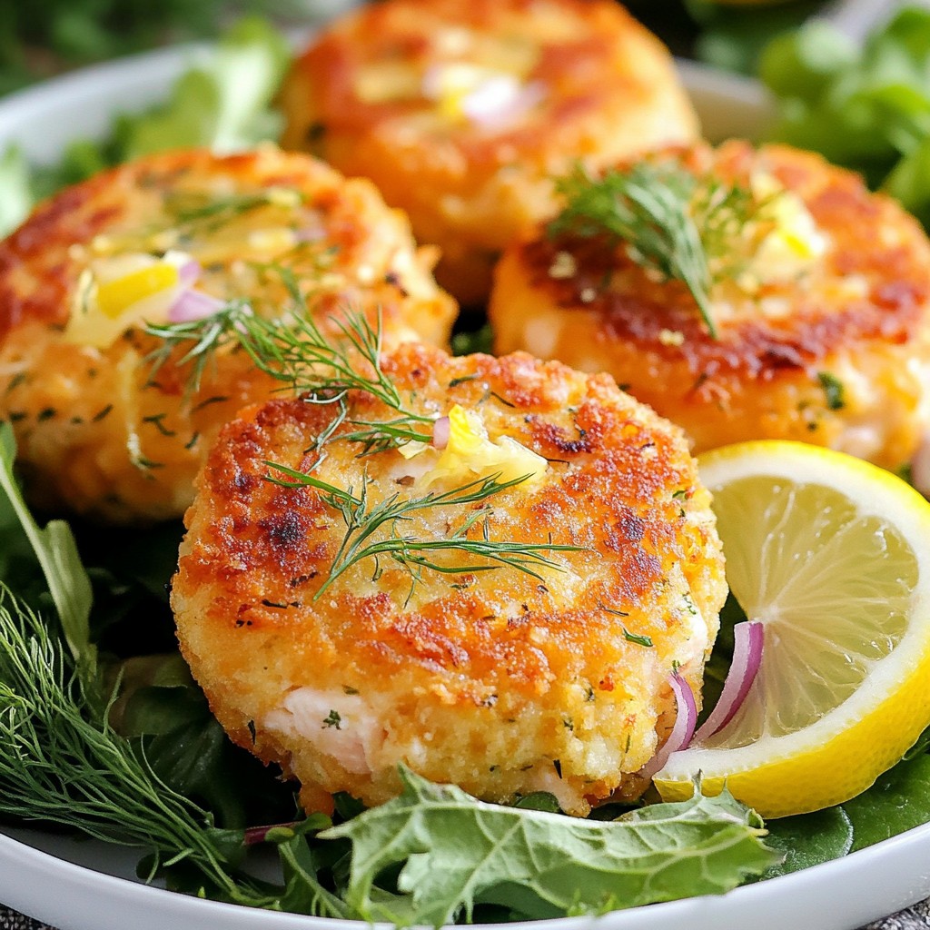 Lemon Dill Salmon Cakes Flavorful and Easy Recipe