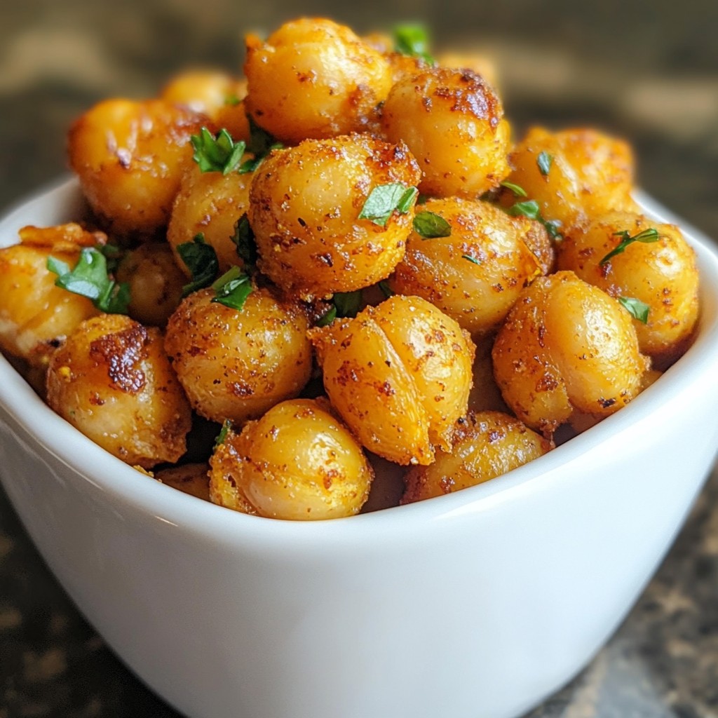 Effortless Spicy Roasted Chickpeas Crunchy Snack Delight