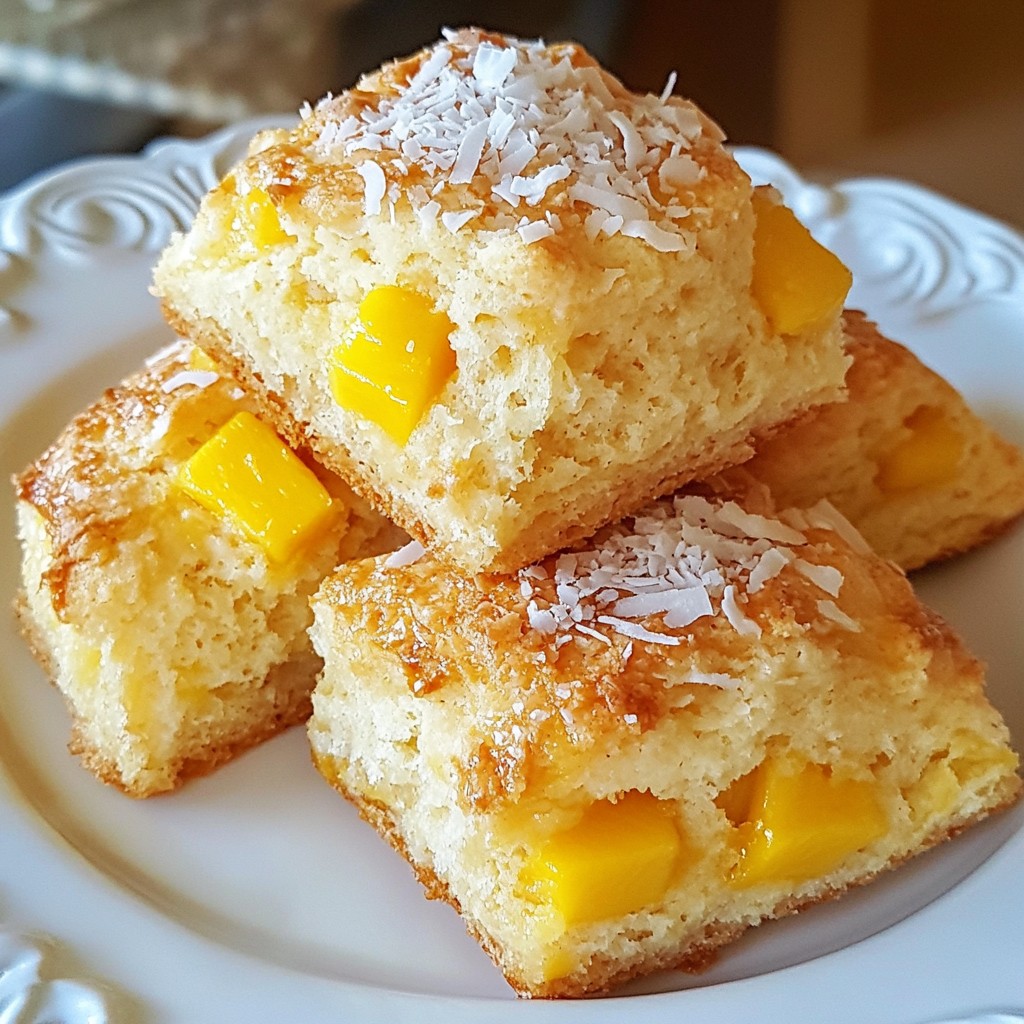 Mango Coconut Scones Fresh and Flavorful Treat