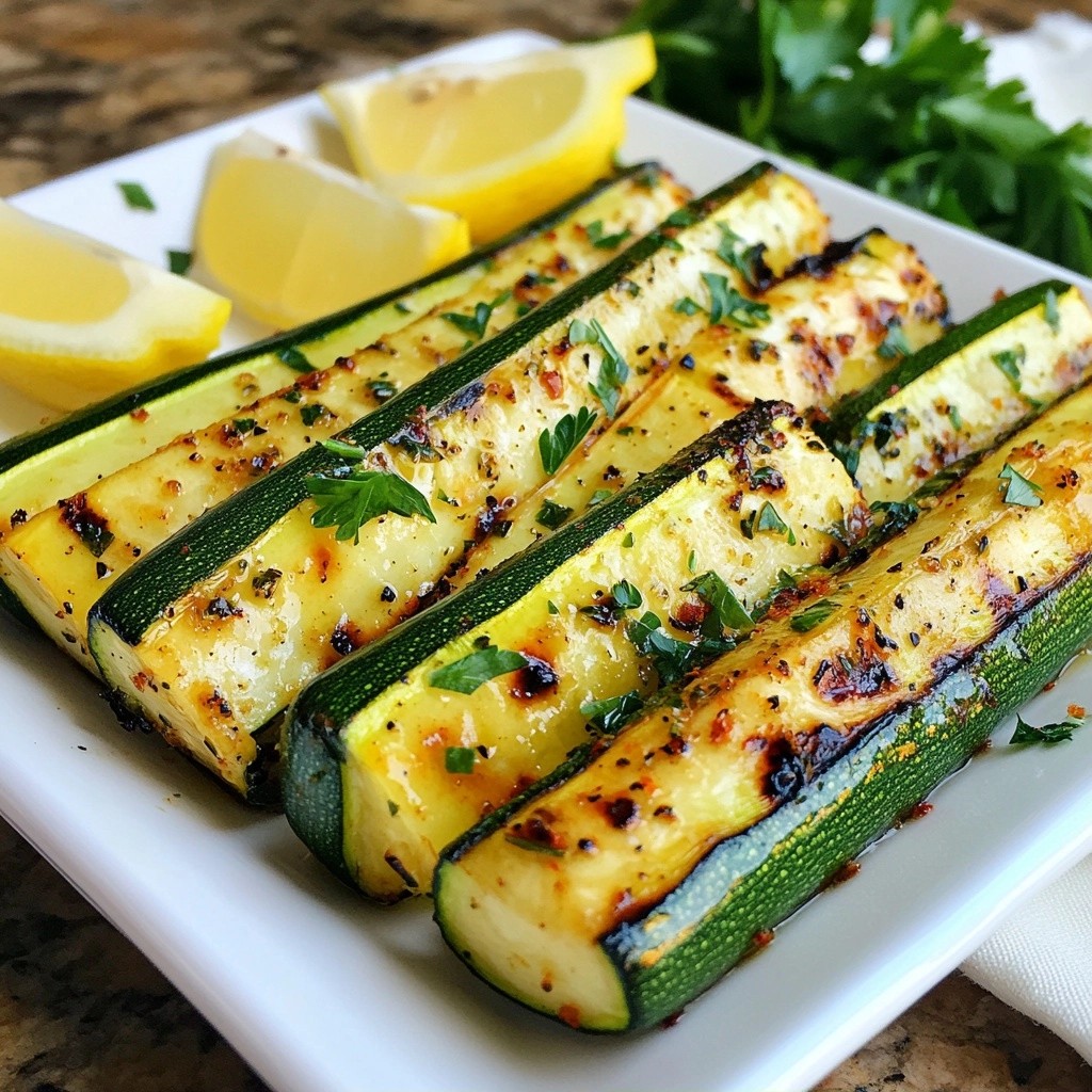 Quick Side Dish Smoky Grilled Zucchini Ribbons Delight