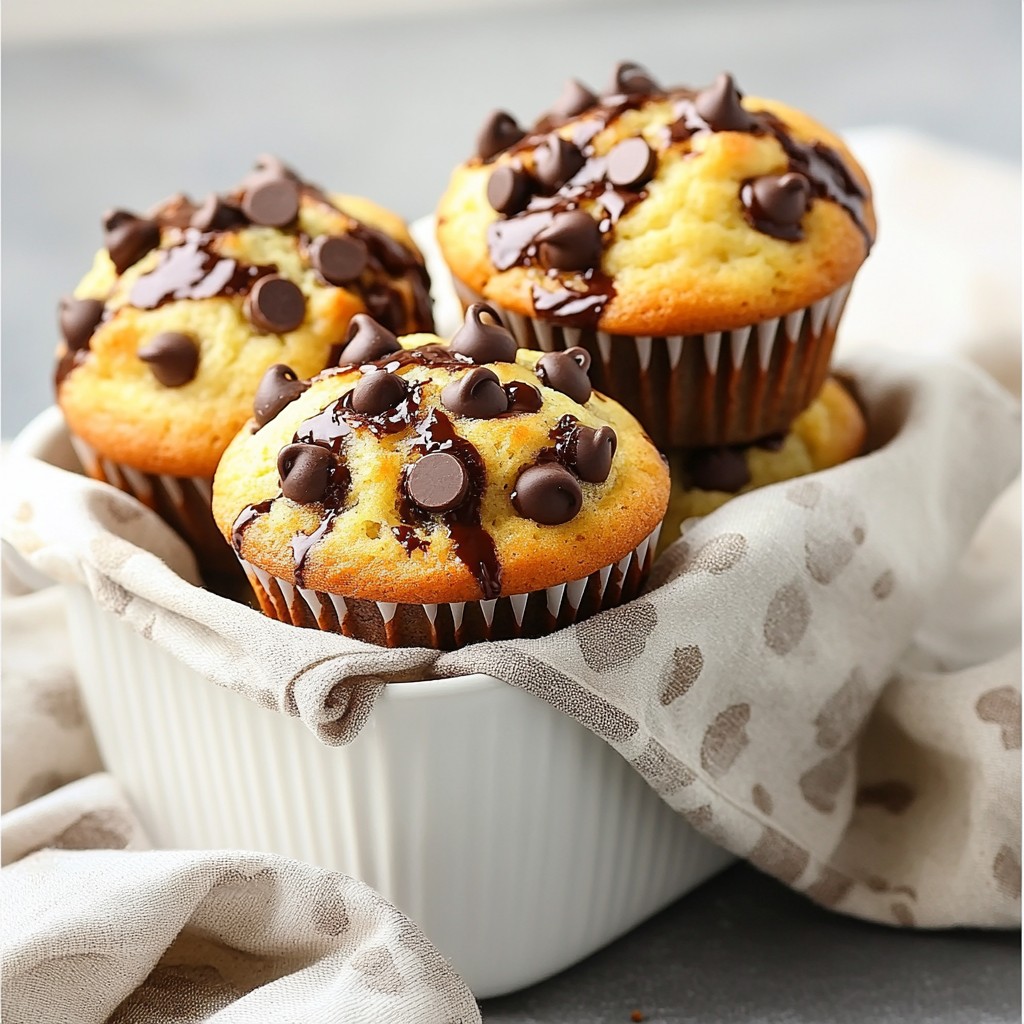 Quick Fluffy Chocolate Chip Muffins Easy and Tasty Recipe