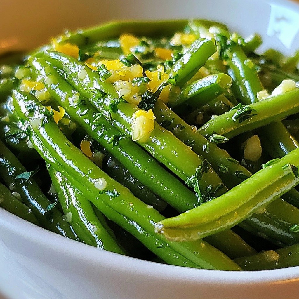 Easy side dish Herb Butter Green Beans Recipe Delight