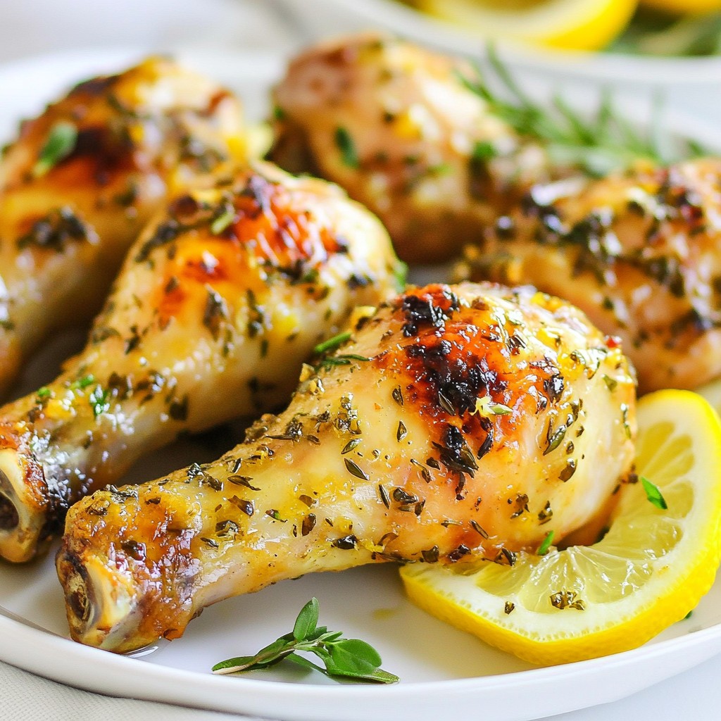 Lemon Herb Roasted Chicken Drumsticks for Flavorful Meal