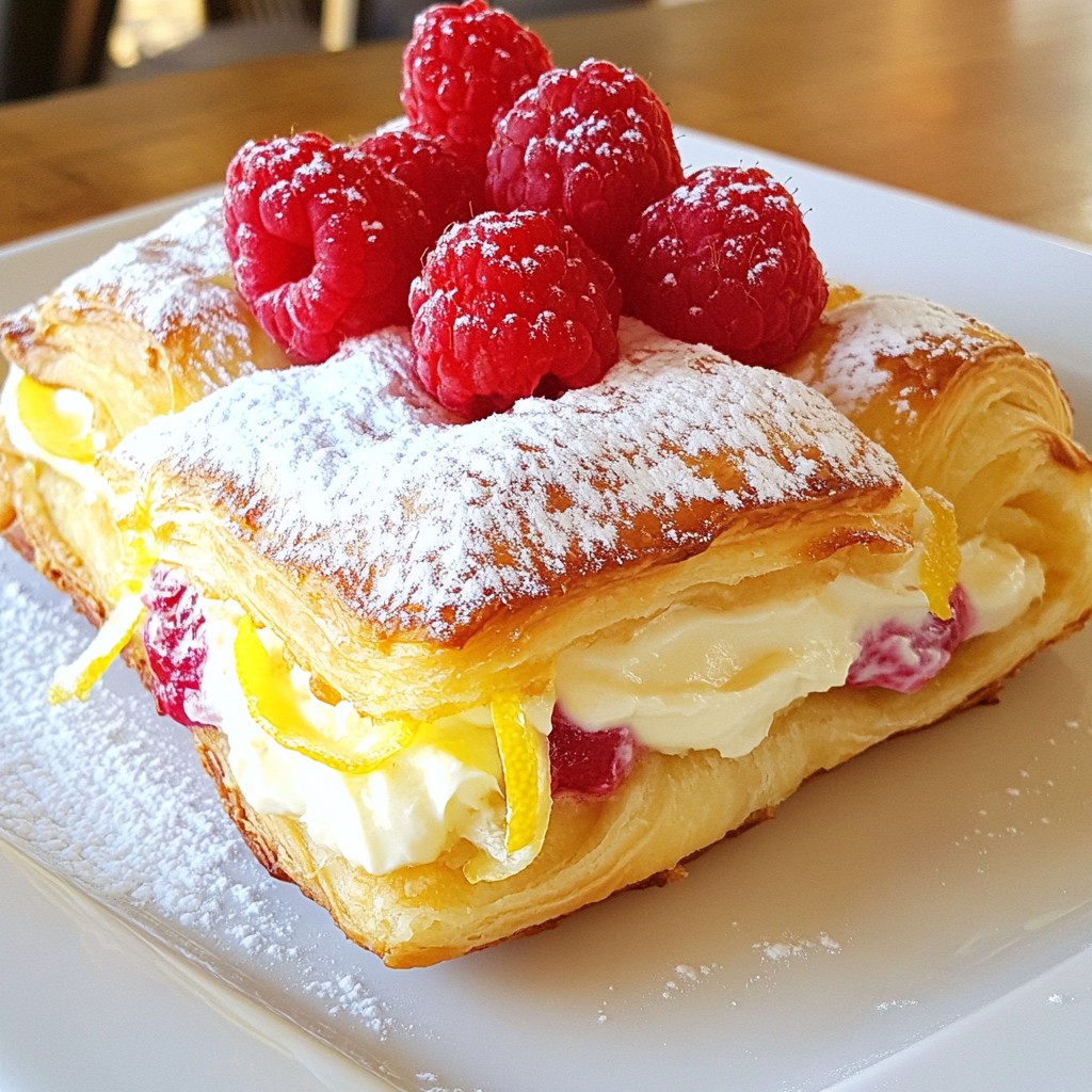 Raspberry Lemon Cream Cheese Danish Delightful Treat