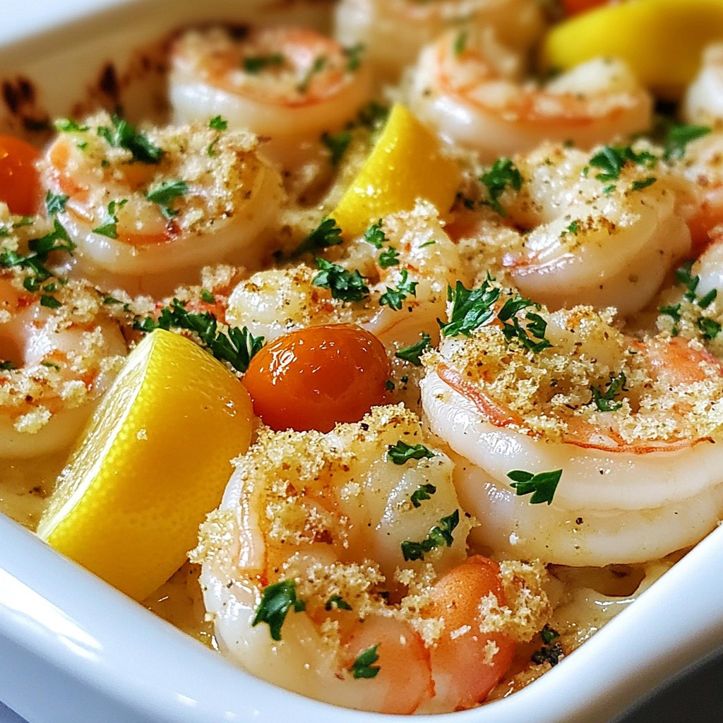 Garlic Butter Shrimp Scampi Bake Divine Flavor Dish