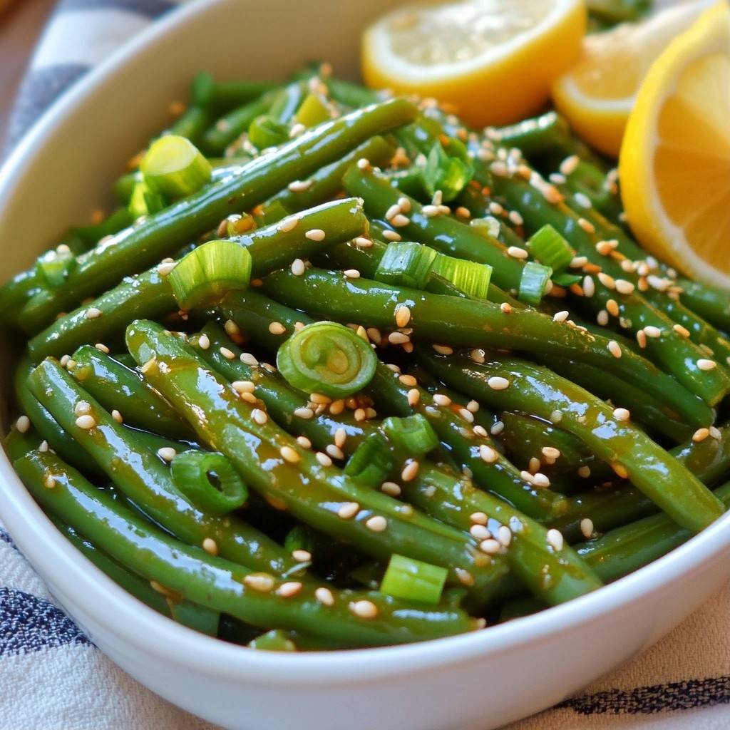 Crunchy Easy Side Dish Teriyaki Green Beans Recipe