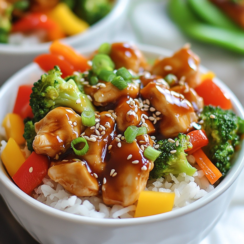 Teriyaki Chicken Burrito Bowls Flavorful Meal Idea