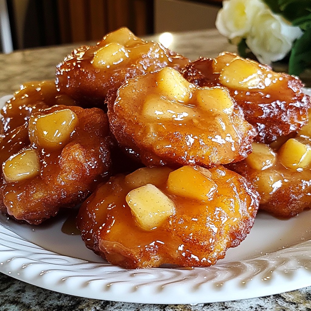 Maple Glazed Apple Fritters Easy and Delicious Recipe