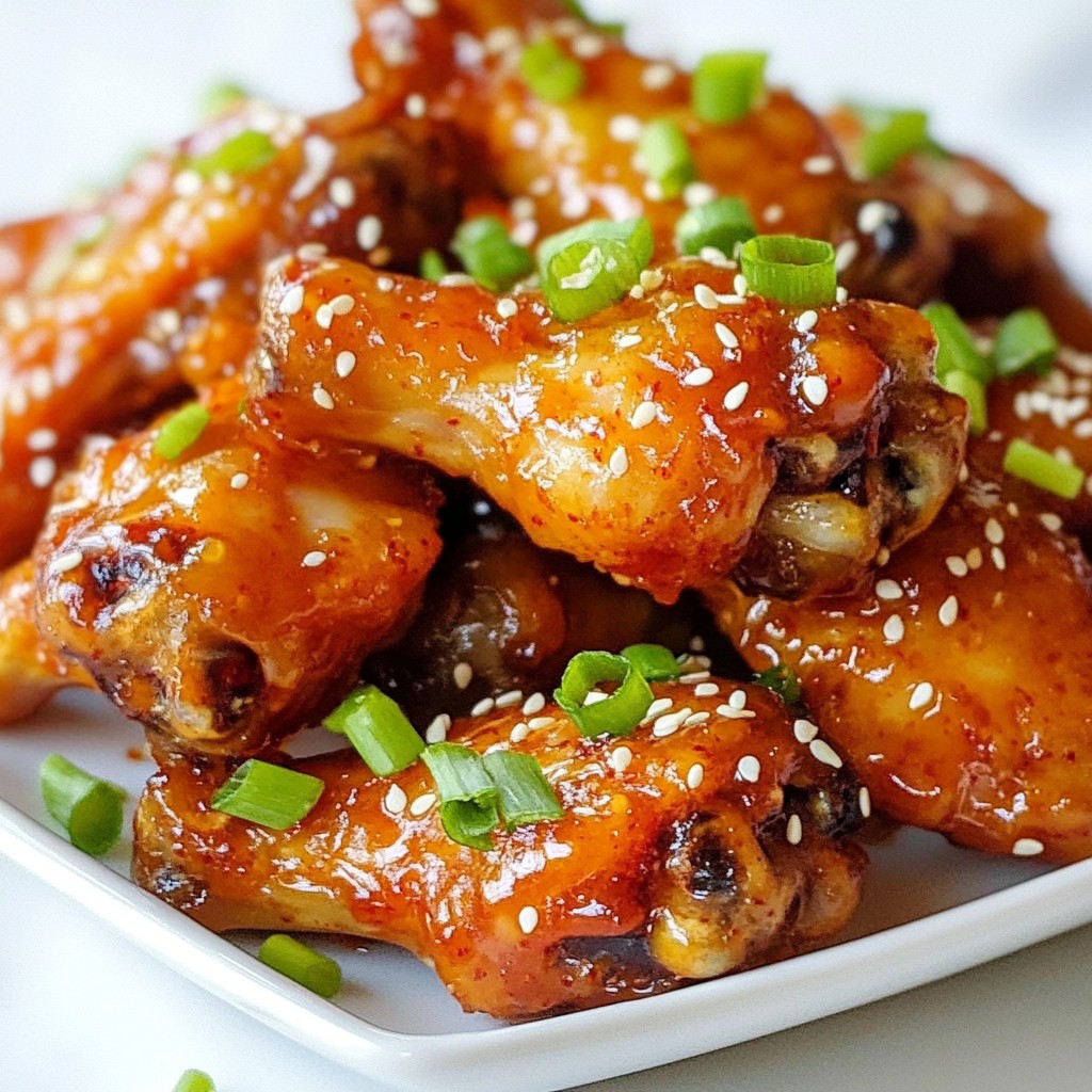Spicy Honey Garlic Chicken Wings Flavorful and Easy Recipe