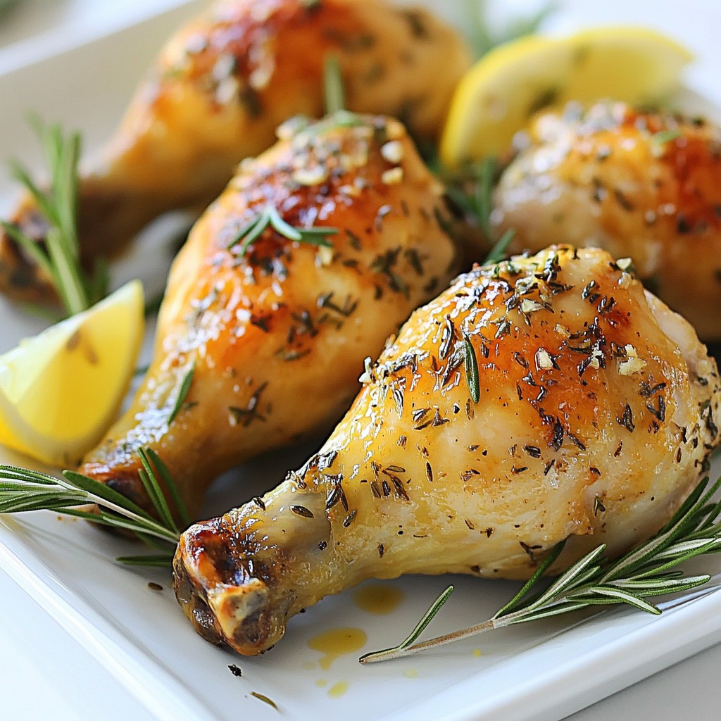 Garlic Herb Roasted Chicken Drumsticks Savory Delight