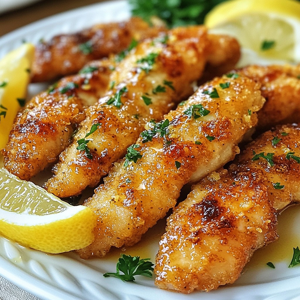 Easy Lemon Pepper Chicken Tenders Crispy Delight