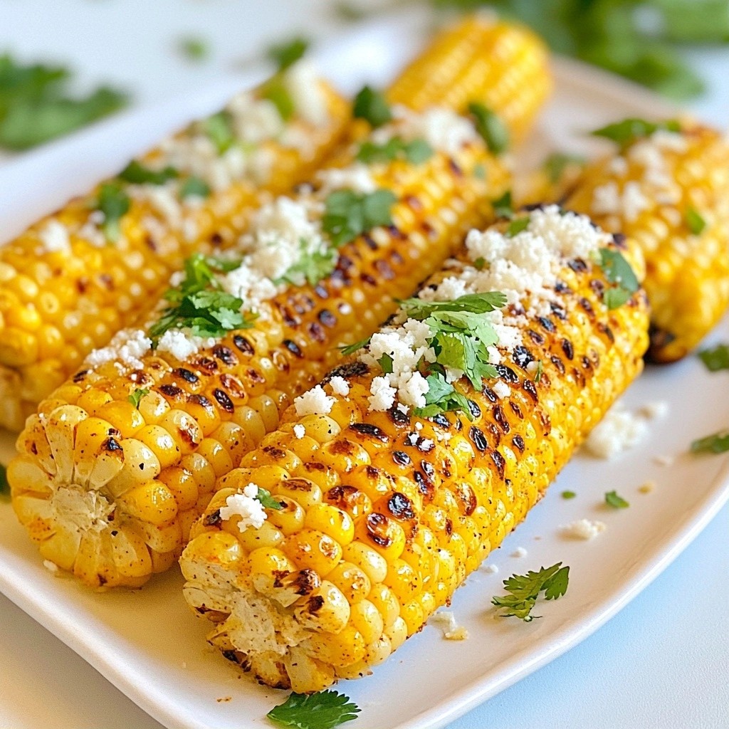 Zesty Side Dish Lime Grilled Corn on the Cob Delight