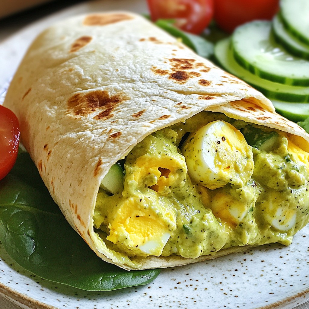 Simple Avocado Egg Salad Wraps for a Fresh Meal