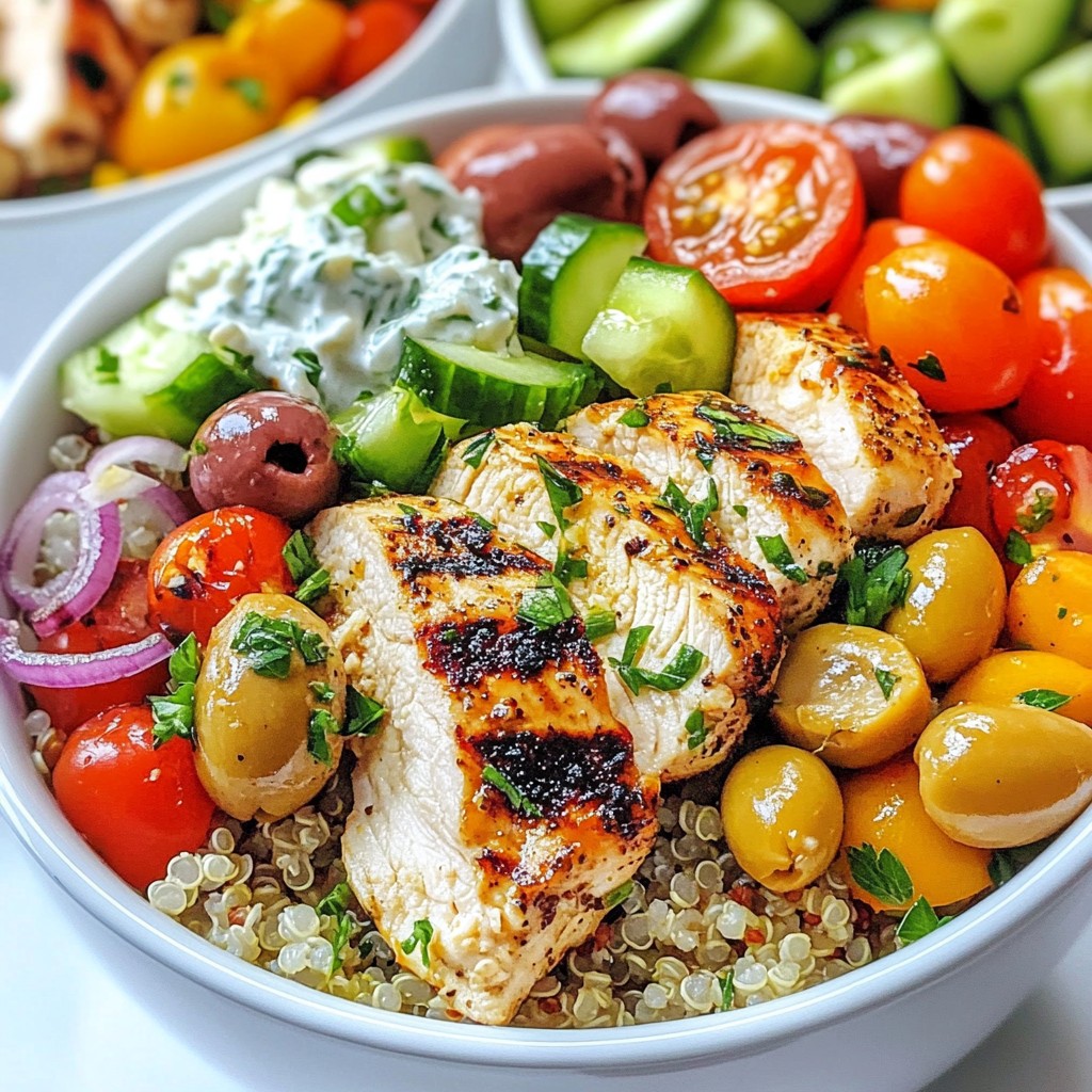 Greek Chicken Power Bowls Packed with Flavor