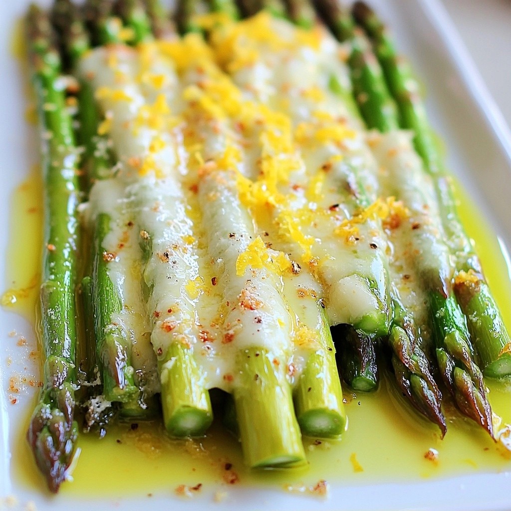 Quick Side Dish Lemon Parmesan Asparagus Delight
