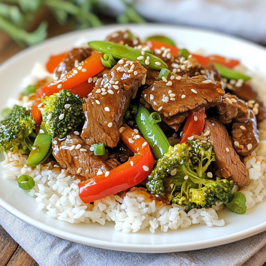 Teriyaki Beef Stir Fry Quick and Flavorful Recipe