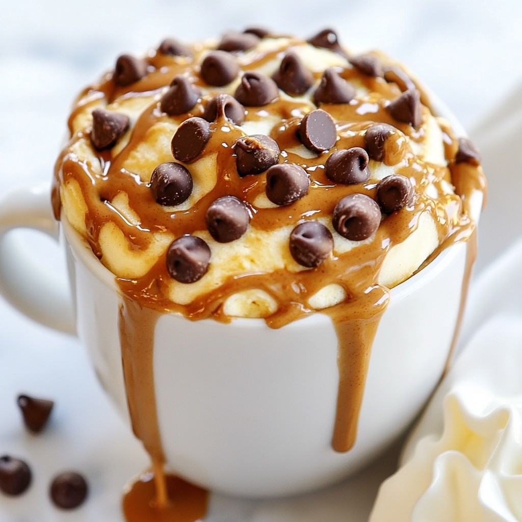 Peanut Butter Chocolate Chip Mug Cake Quick and Easy