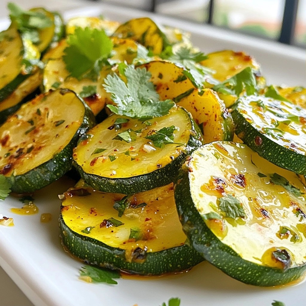 Quick side dish Chili Lime Zucchini Fresh and Flavorful