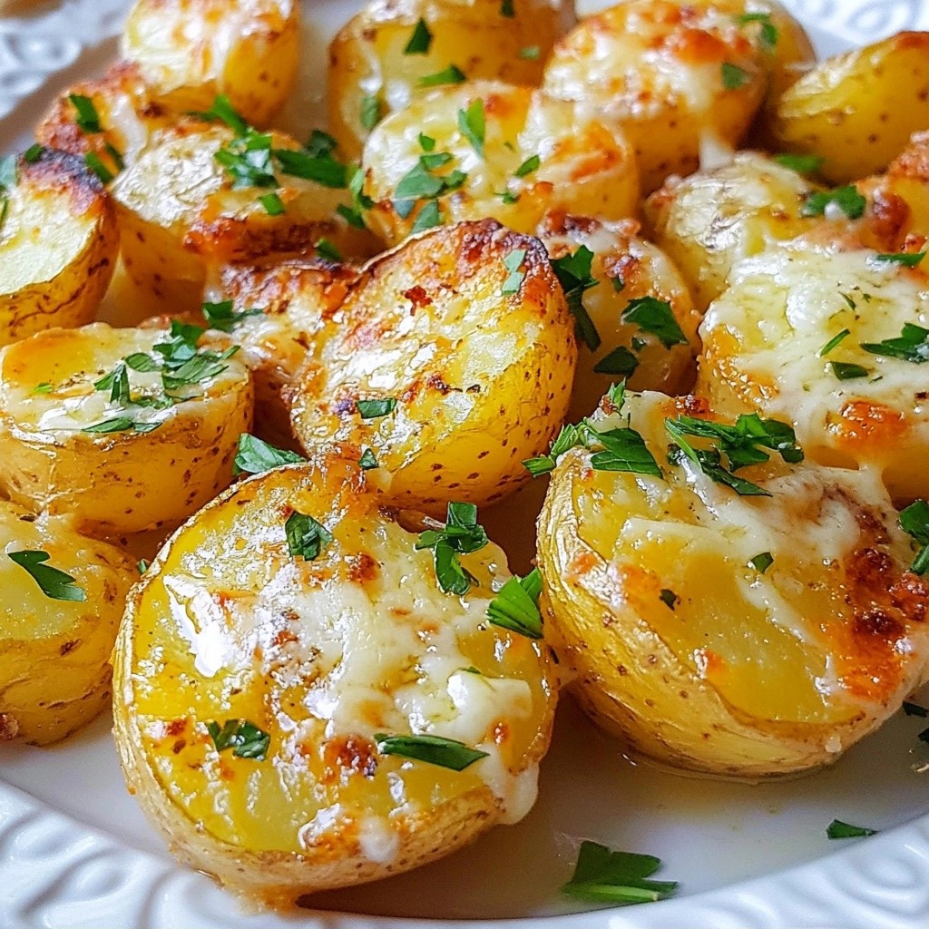 Cheesy Easy Side Dish Parmesan Roasted Potatoes Recipe