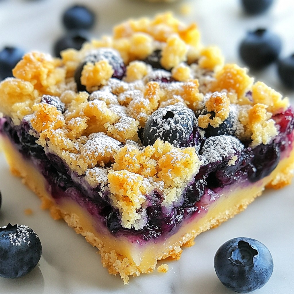 Blueberry Crumble Bars Simple and Delicious Treat