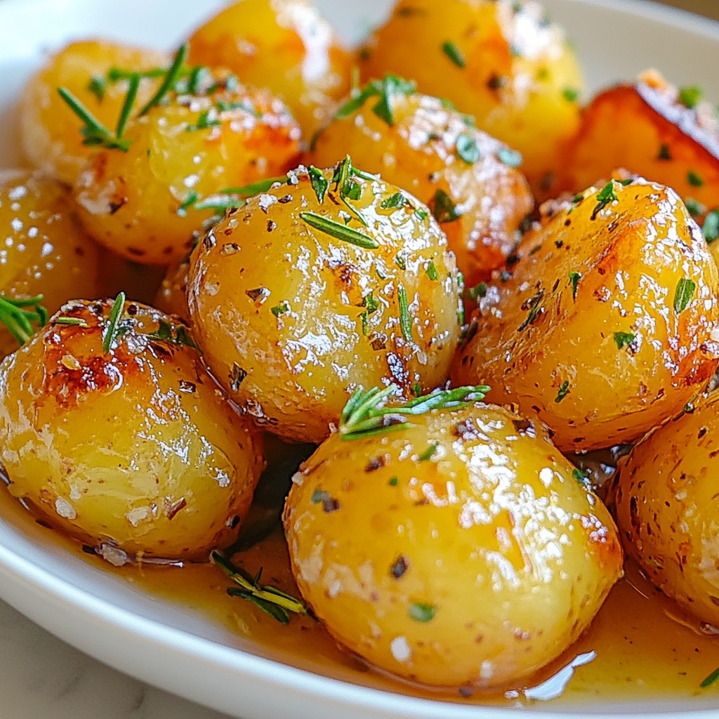 Garlic Baby Potatoes Buttery Easy Side Dish Delight