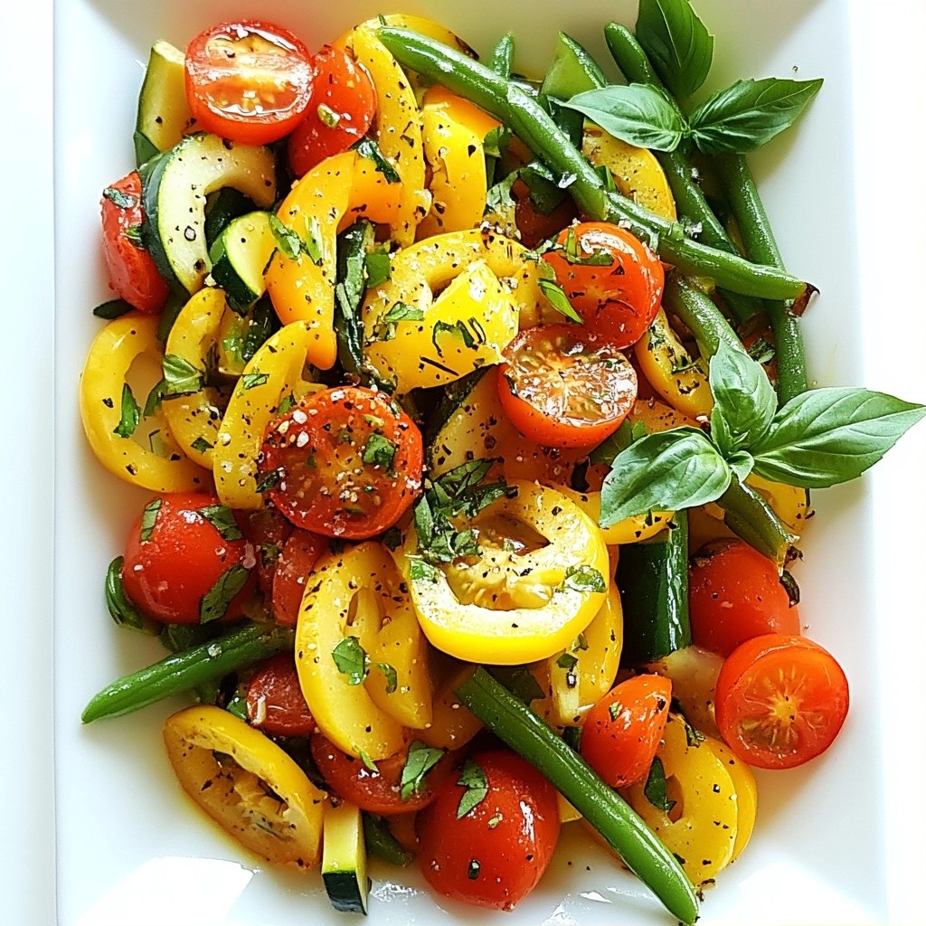 Fresh Easy Side Dish Garden Vegetable Medley Delight