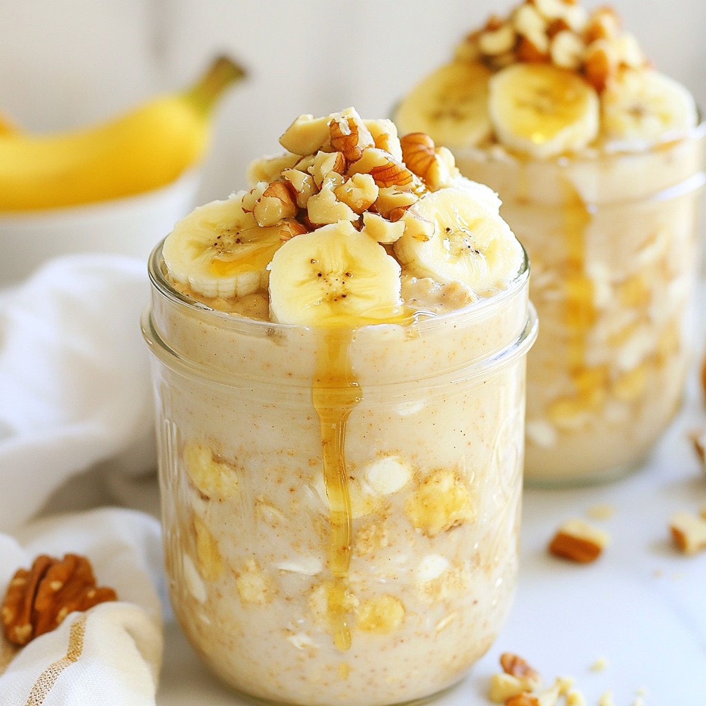 Peanut Butter Banana Overnight Oats Simple Recipe