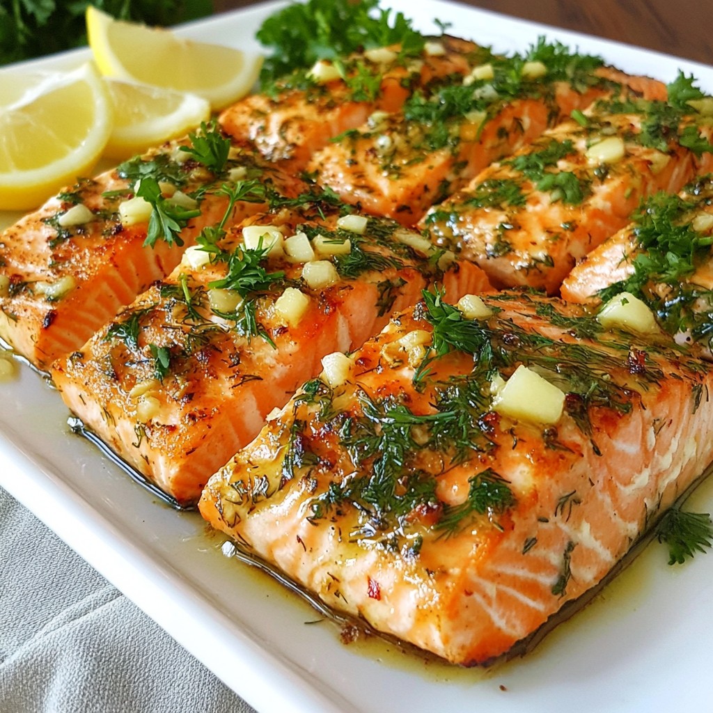Garlic Herb Butter Roasted Salmon Flavorful Delight