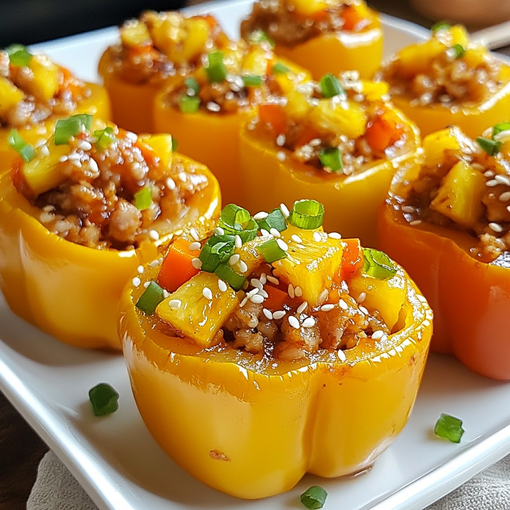 Teriyaki Chicken Stuffed Peppers Flavorful Easy Meal