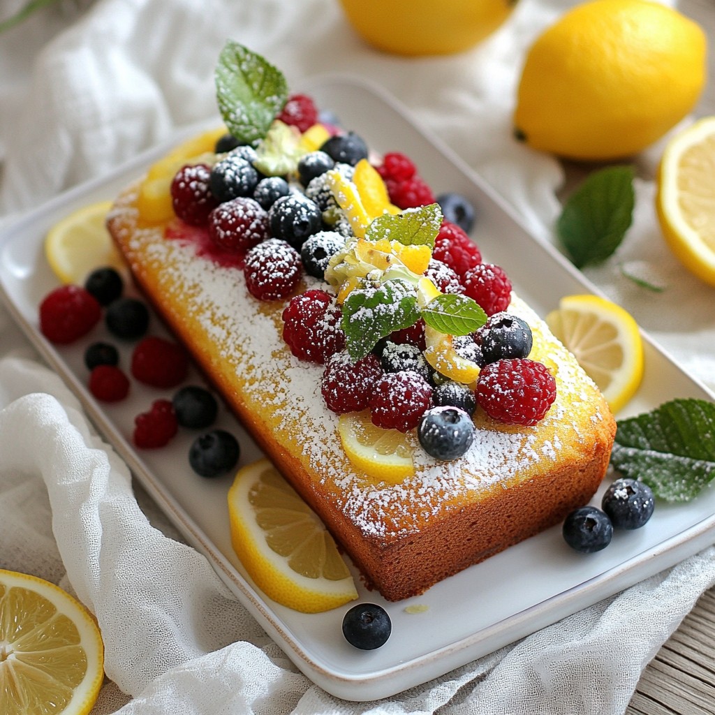Lemon Berry Yogurt Loaf Quick and Tasty Treat