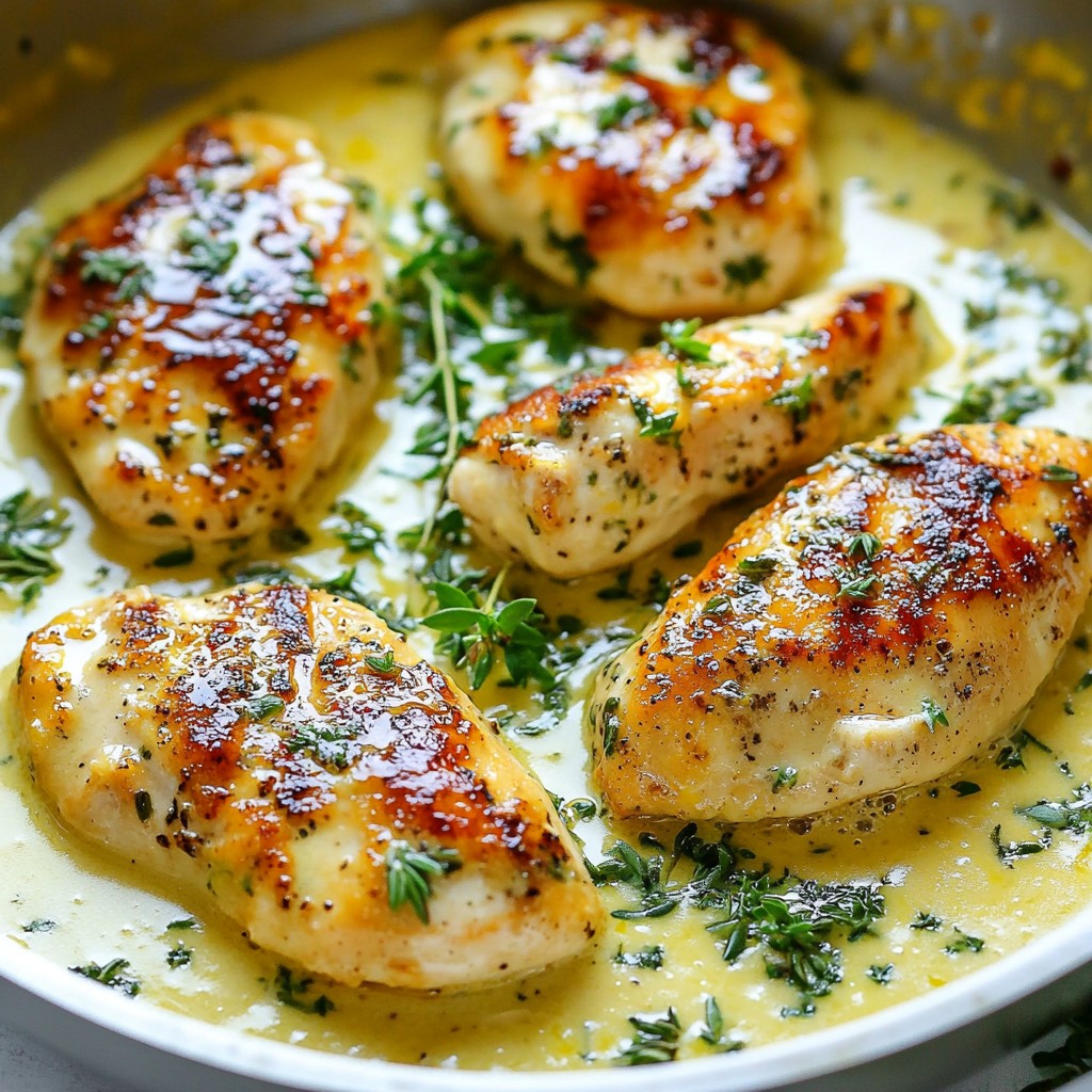 Effortless Creamy Lemon Herb Chicken Skillet Recipe