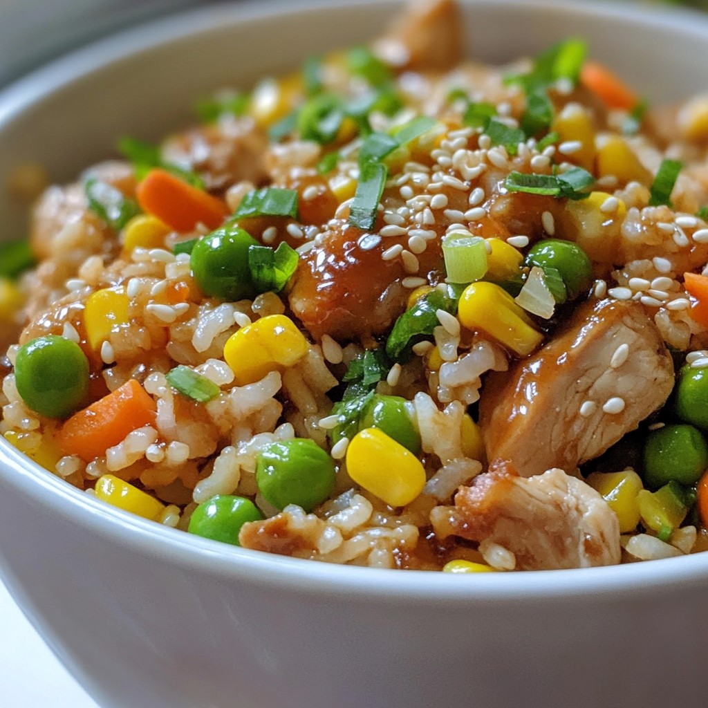 Chicken Teriyaki Fried Rice Flavorful and Simple Dish