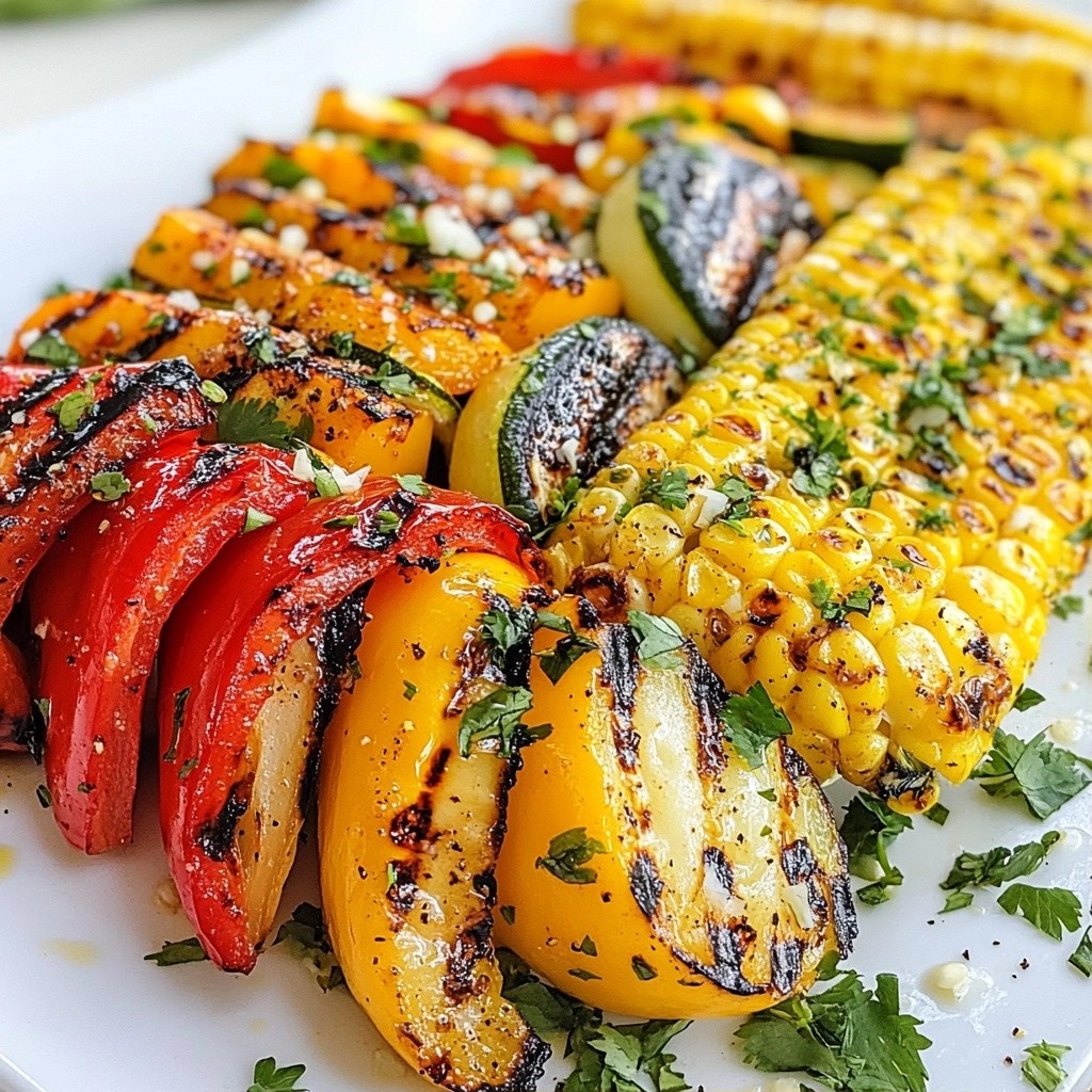 Tangy Quick Side Dish Chipotle Lime Grilled Veggies