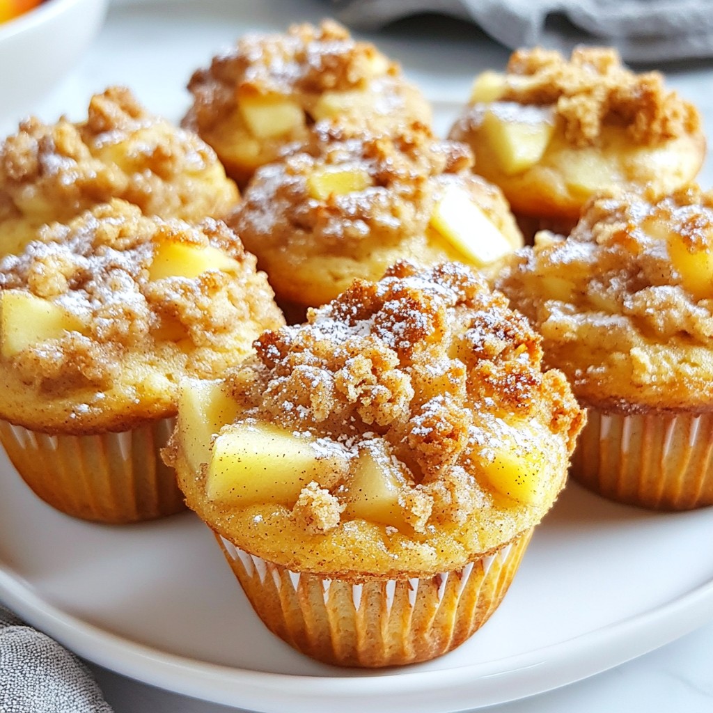 Cinnamon Apple Crumble Muffins Irresistible Delight