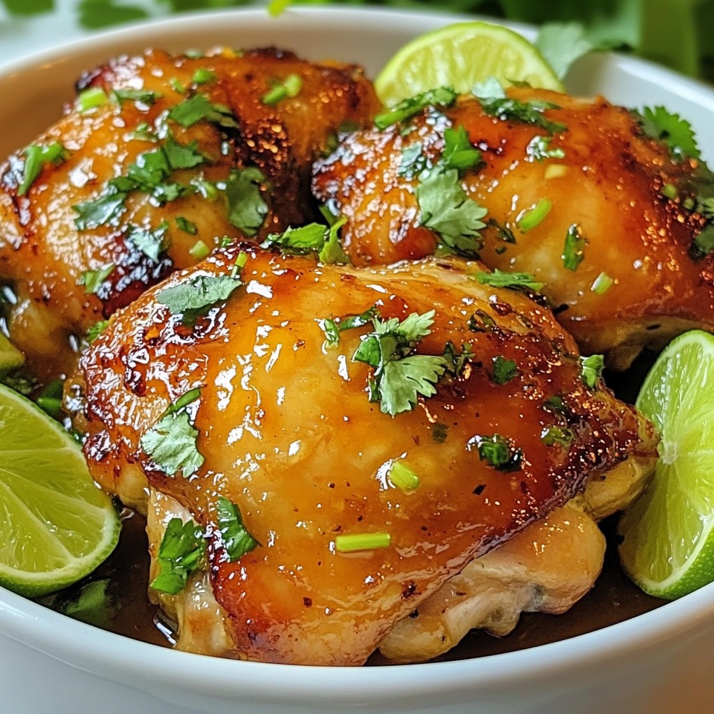 Honey Lime Chicken Thighs Flavorful and Easy Recipe