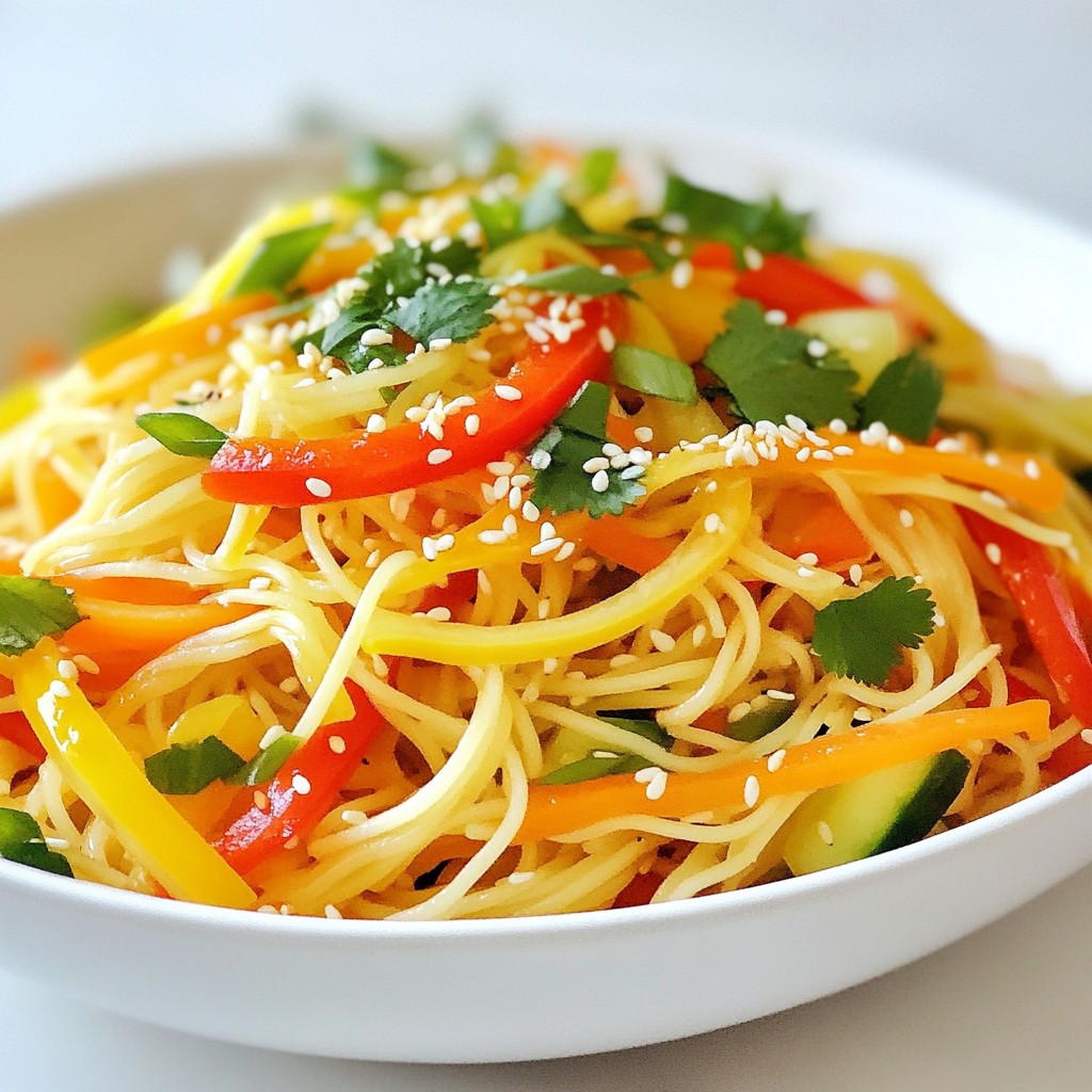Sesame Ginger Noodle Salad Refreshing and Nutritious