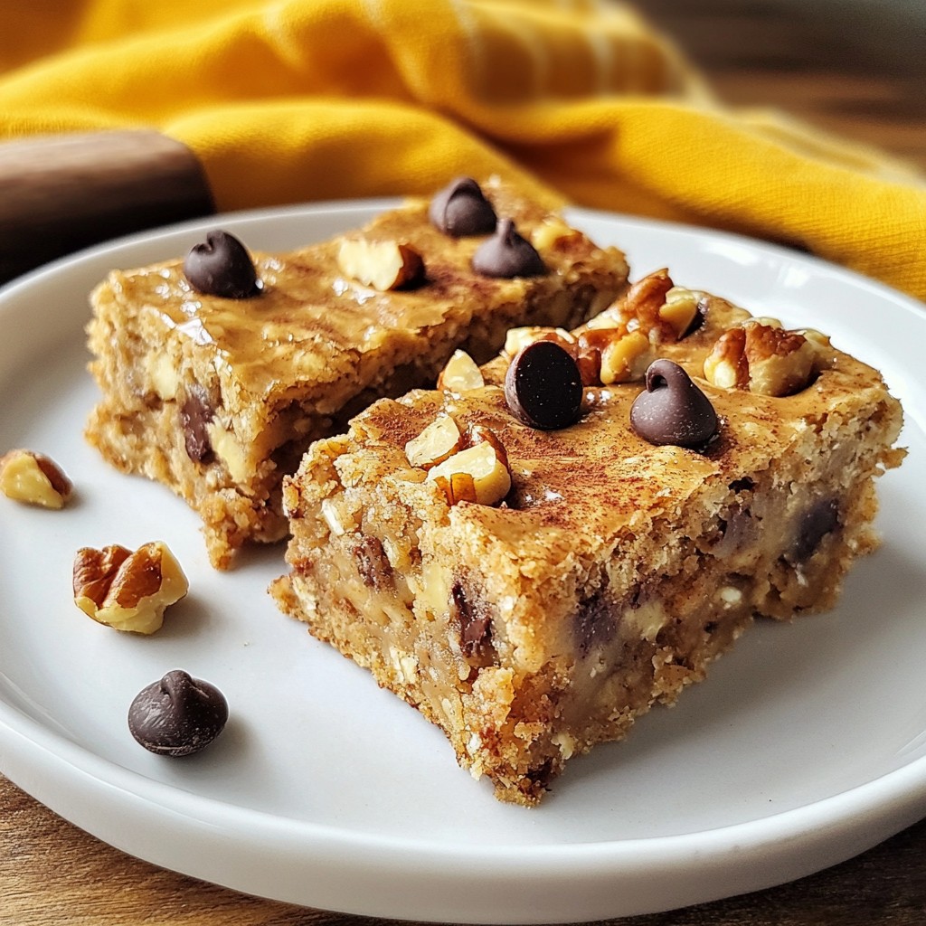 Peanut Butter Oatmeal Breakfast Bars Healthy Treat