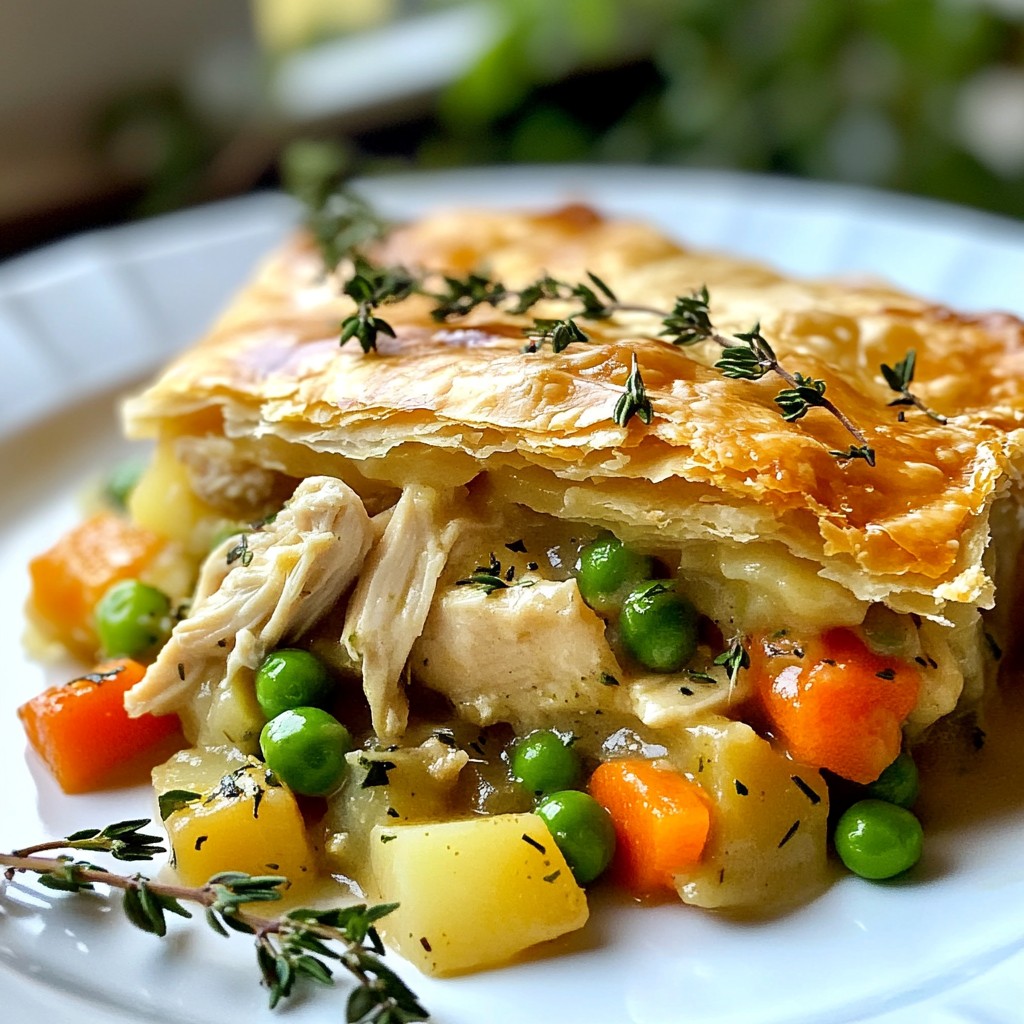 Garlic Herb Chicken Pot Pie Delicious Comfort Food