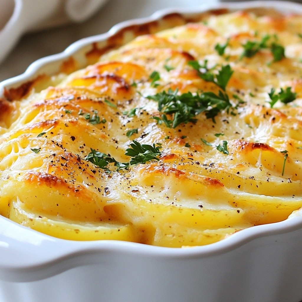 Cheesy Easy Side Dish Pepper Jack Potato Gratin Recipe