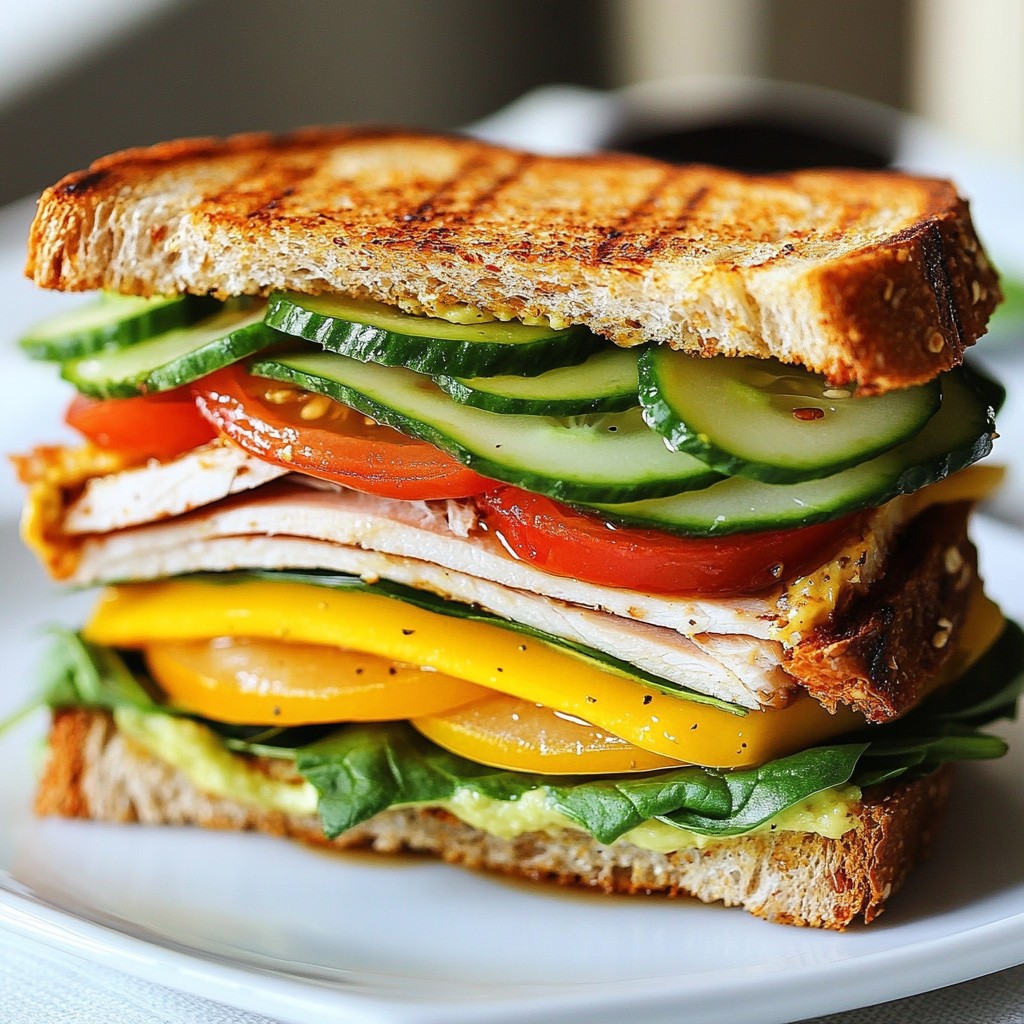 Simple Grilled Turkey Veggie Sandwiches for Easy Meals